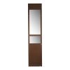 Dog Door for Sliding Glass Door, 75 7/8 to 80 11/16 in Adjustable Height, Aluminum Alloy Frame with Rotating Hinges, Lock Design