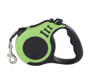 16.5FT Automatic Retractable Dog Leash Pet Collar Automatic Walking Lead Free US (Color: Green)