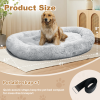 Large Dog Bed 67x43x8 Inches - Super Soft, Machine Washable & Portable With Handles, Non-Slip Bottom For Safety